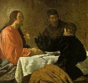 VELAZQUEZ, Diego Rodriguez de Silva y The Supper at Emmaus sg oil